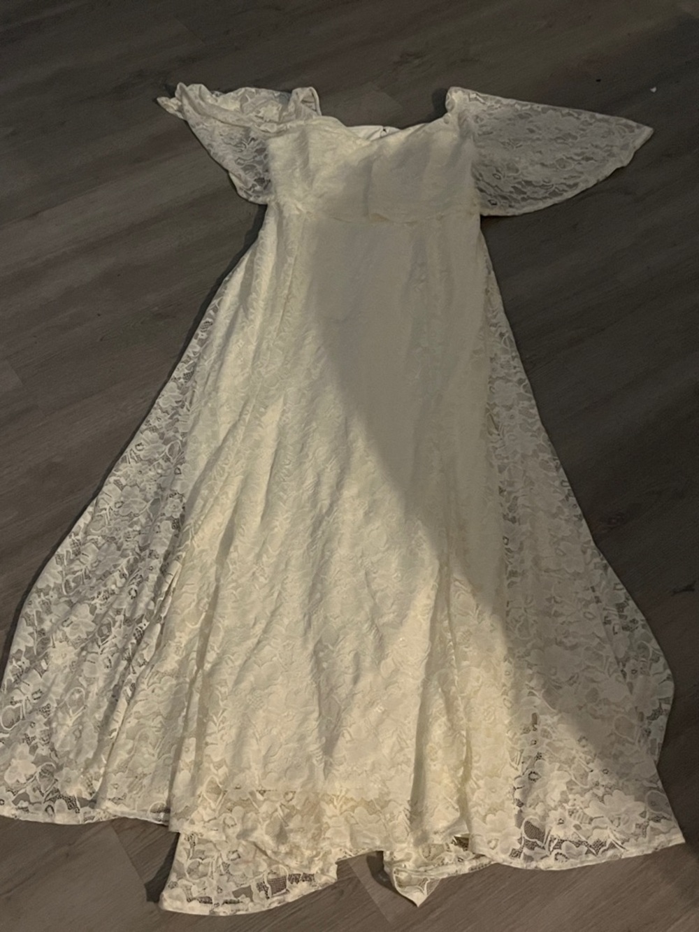 torrid Ivory Lace Off-Shoulder Dress